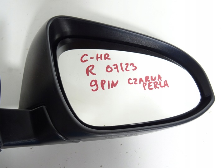 фото №11, Toyota c-hr chr рестайлінг дзеркало праві 9 pin чорна перлина
