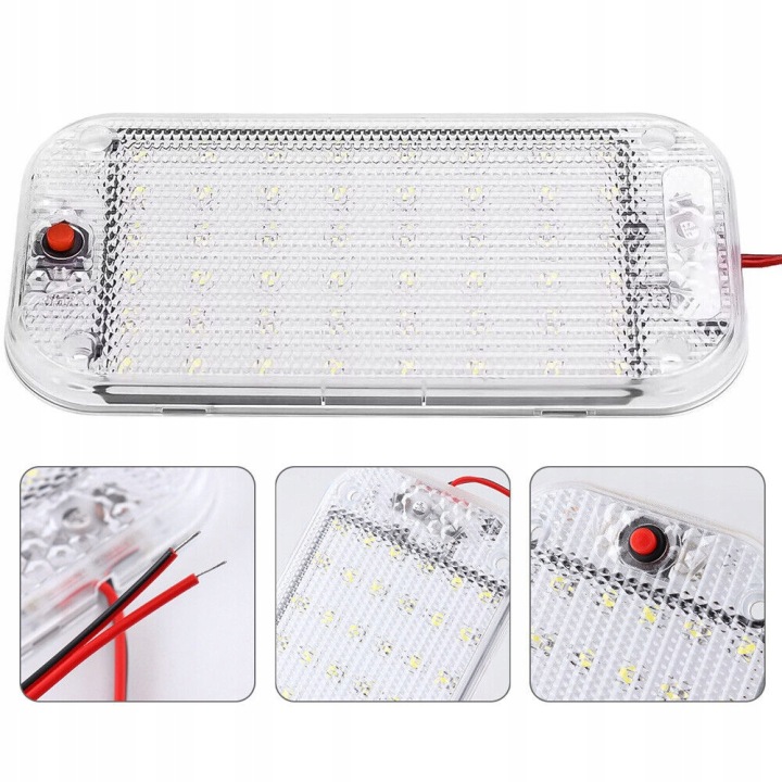 фото №11, 4штуки лампа led do интерьера автомобиля белый 48led 12v-85v 5w do багажника