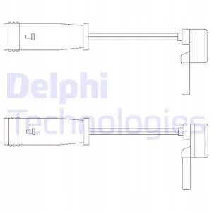 фото №2, Delphi lz0153 датчик износа тормозные колодки зад
