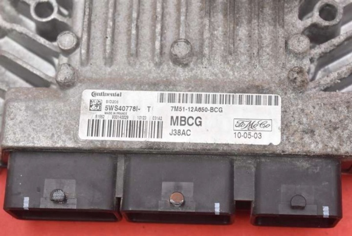 фото №7, Блок керування двигуном (ecu) 7m51-12a650-bcg ford focus mk2 1.8 tdci 116 km 08-11