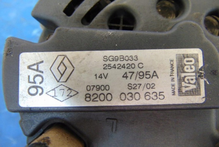 фото №6, Fiat scudo ii генератор 2.0hdi 9646321780