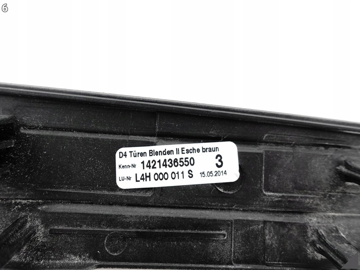 фото №7, Audi a8 s8 4h0 d4 09-17 рестайлинг планка декоративная dekor дверь левых перед gh2