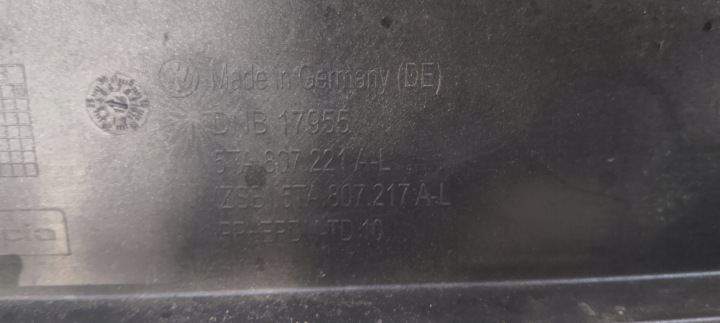 фото №8, Бампер перед передний vw touran 3 iii 5ta 15-20rok 5ta807221a-l 5ta807221a
