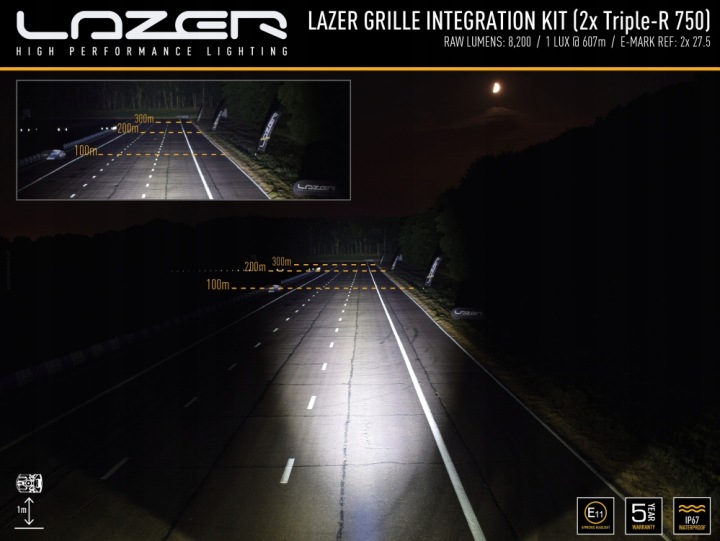 фото №12, Комплект двух лампа led lazer triple-r 750 gen2 vw amarok v6 2016-2022