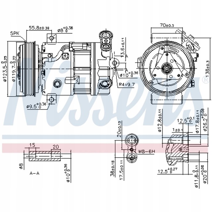 фото №1, Компресор кондиціонера croma signum vectra c 02-10