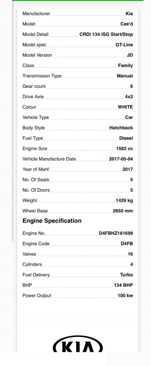 фото №16, Двигун комплектний kia ceed 1.6 2017 d4fb euro6 136 ps 2016-2018 1.6 crdi
