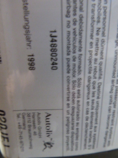 фото №8, Golf iv основание каркас сиденья перед правые подушка подушка безопасности