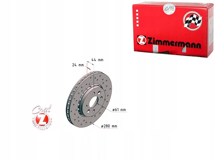фото №1, Zimmermann комплект диск гальмівних 402060540r 40