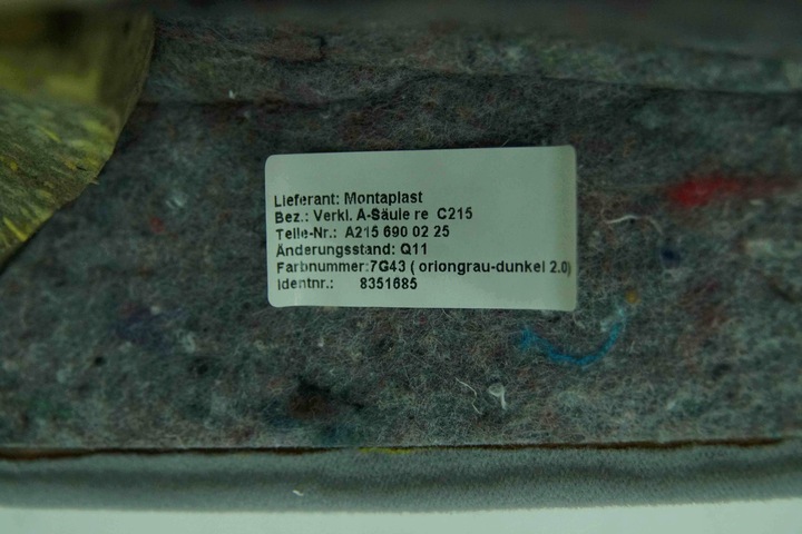 фото №10, Стеля kpl колір 7g43 mercedes cl w215