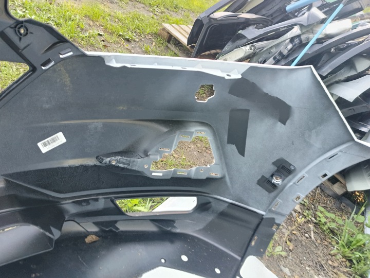 фото №12, Хороший белый бампер перед nissan qashqai ii j11 рестайлинг 62022-hv00h konin