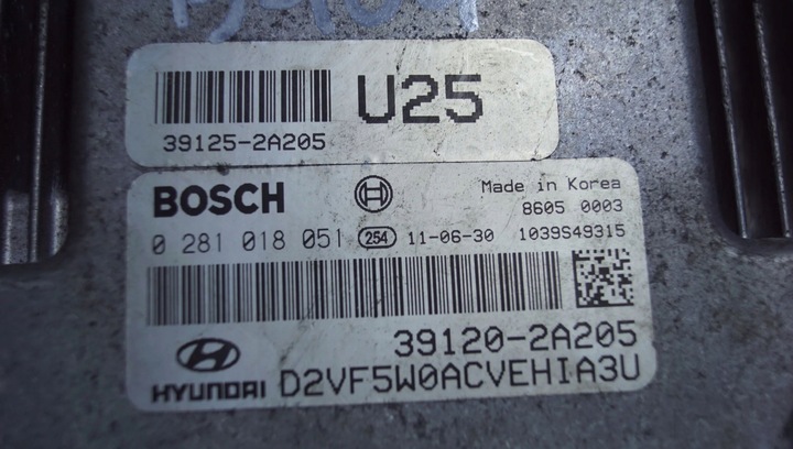 фото №9, Блок керування двигуна hyundai i40 1.7 crdi 39120-2a205