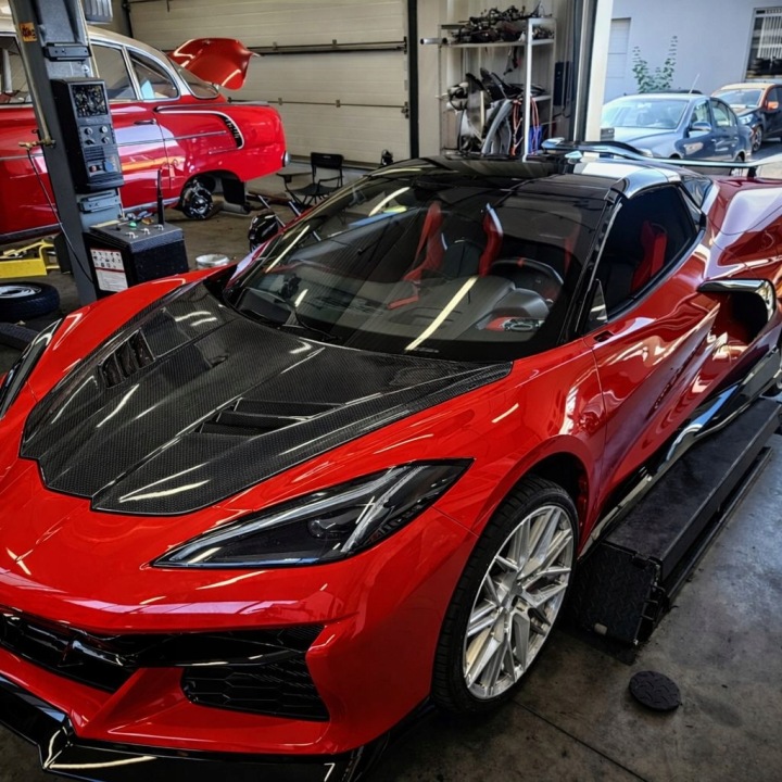 фото №11, Капот з волокна вуглецевого – карбон chevrolet corvette c8 2020-2026