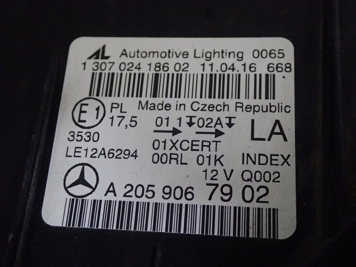 фото №7, Лампа левая фара левый полный led mercedes c класс 205 14-18r a2059067902