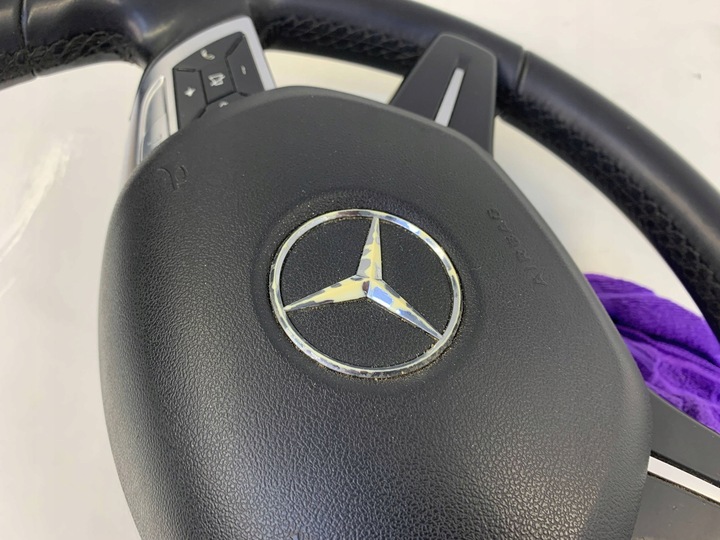 фото №10, Mercedes c клас w204 рестайлінг кермо шкіра подушка водія подушка безпеки kpl