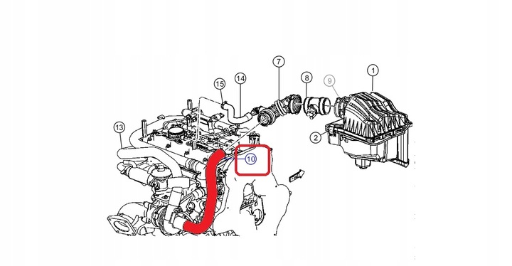 фото №5, Труба turbo chrysler grand voyager rg 2,5d 2,8d org