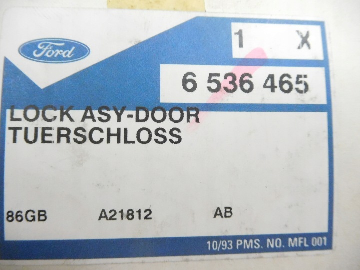 фото №8, Замок дверь правая перед ford sierra mk1 4 дверь oem номер 6536465