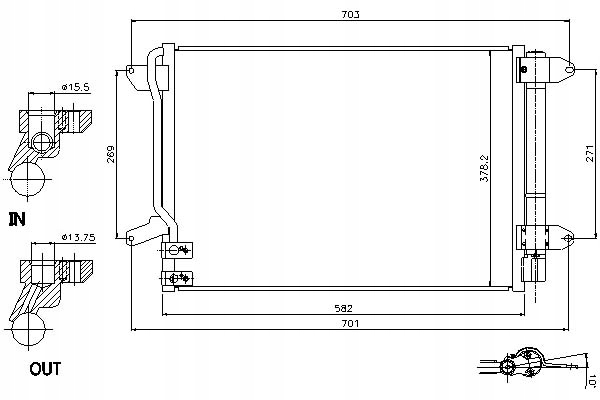 фото №16, Nissens 940238 конденсатор, кондиционер