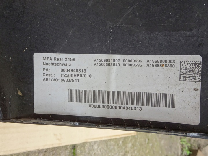 фото №11, Mercedes gla w156 бампер зад задний pdc a1568850125