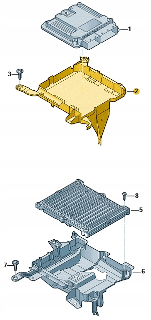 фото №11, Тримач кріплення контролера audi a4 a5 8w0907647a