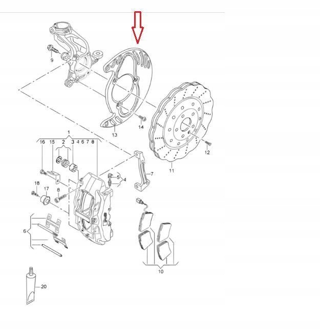 фото №9, Кришка диск гальмівної vag audi rs3 sportback 2015 оригінальний