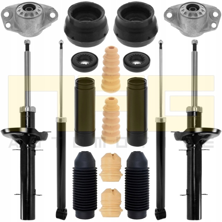 фото №1, Комплект 4x амортизаторы подушки перед + зад seat leon 1m toledo ii