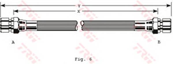 фото №1, Trw шланг тормозной elast зад toyota hiace