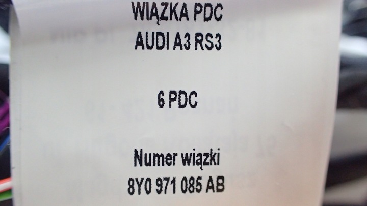 фото №9, Джгут 6pdc audi rs3 a3 8y0971085ab датчики pdc