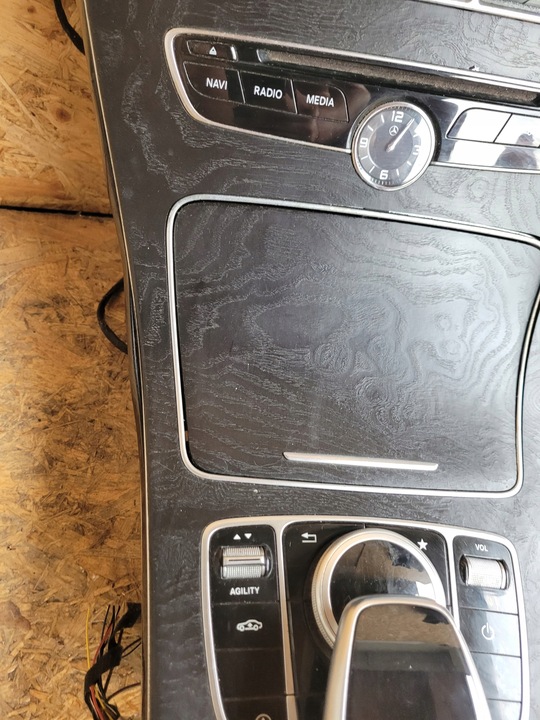 фото №6, Панель кондиціонера idrive годинник дерево mercedes w205 w-205