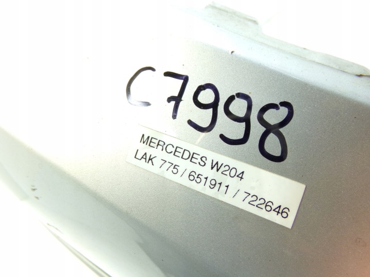 фото №16, Задній бампер mercedes w204 лак 775