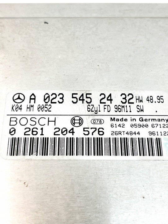 фото №9, Компьютер двигателя ecu mercedes-benz sl r129 a0235452432 3.2l бензин