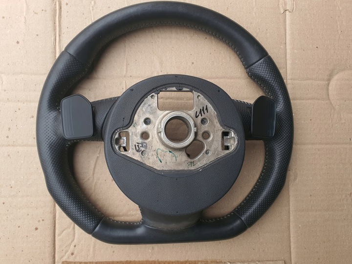 фото №13, Audi a4 b8 a5 рестайлинг руль стёганая кожа мульти tip s-line 8k0419091cp