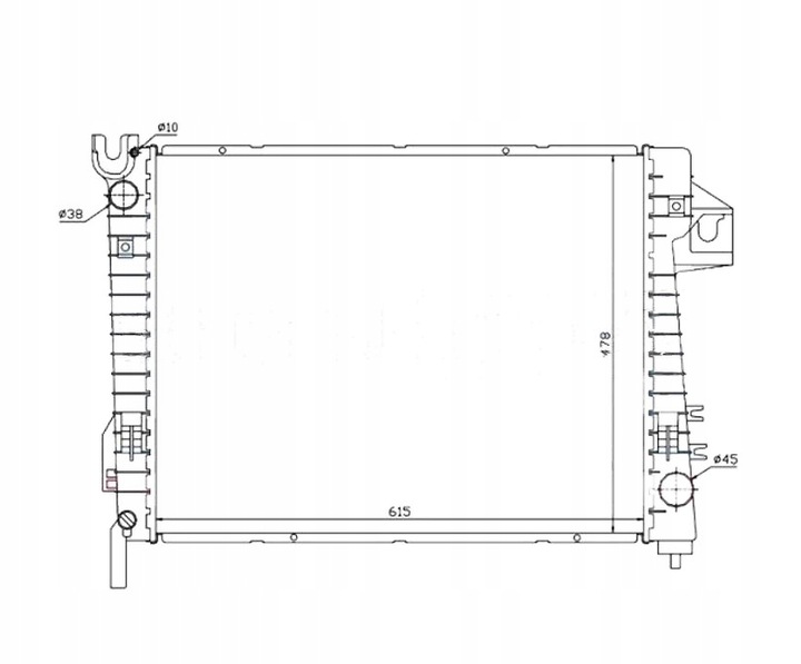 фото №1, Радіаторів dodge ram 02- 52030191ab