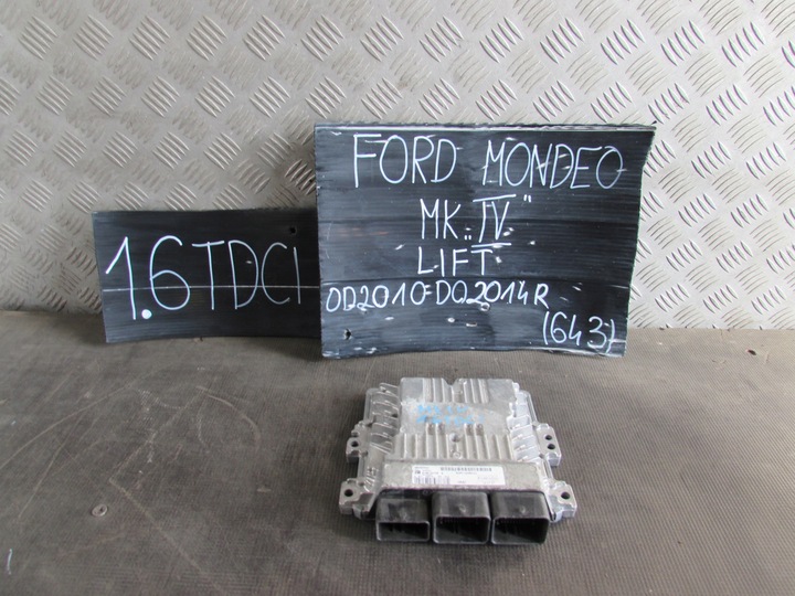 фото №1, Комп'ютер двигуна 1.6 tdci sid807evo ford mondeo mk4 1.6 tdci 10-14 r.