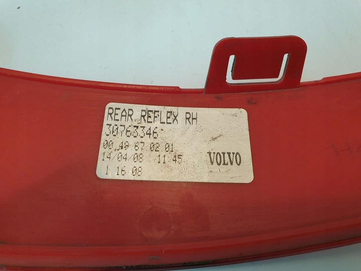 фото №4, Отражатель зад правая сторона volvo s40 ii 08-12r