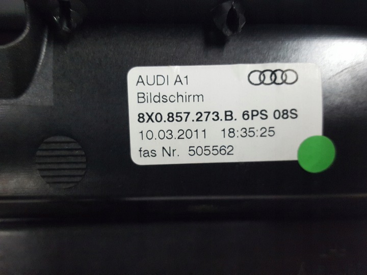 фото №5, Audi a1 8x 10-14r дисплей навигации 8x0857273b