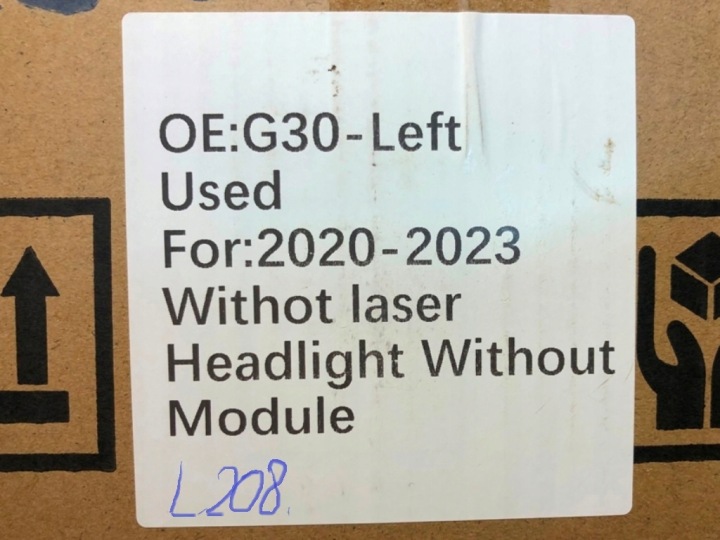 фото №11, Фара jeże повний led ліва передня do bmw 5 g30 g31 g38 2020-23 lci європа