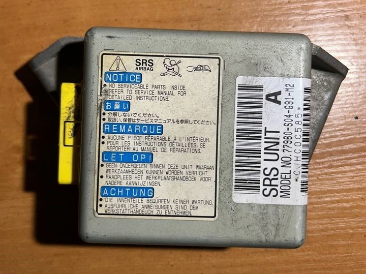 фото №1, Модуль подушка безопасности honda civic vi хэтчбек ej, ek 77960s04g91m2 1.4l бензин