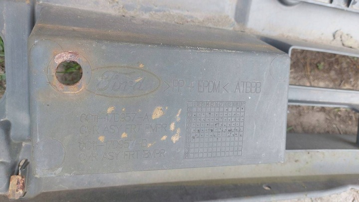 фото №8, Ford transit mk7 2006- бампер перед переднее решётка радиатора 6c11-17d957-a