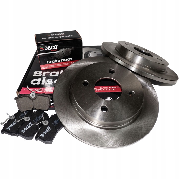 фото №1, Диски i тормозные колодки daco зад ford focus mk1 253x10