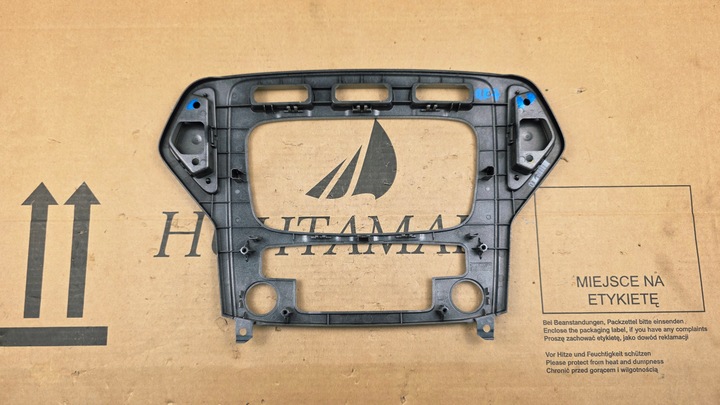 фото №11, Ford mondeo mk4 2007 - 2010 r. рамка радио консоли серебряная дорестайлинг европа