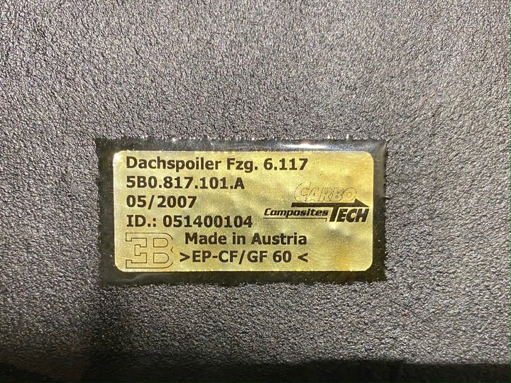 фото №5, Bugatti veyron задній спойлер даховий 5b0817101a