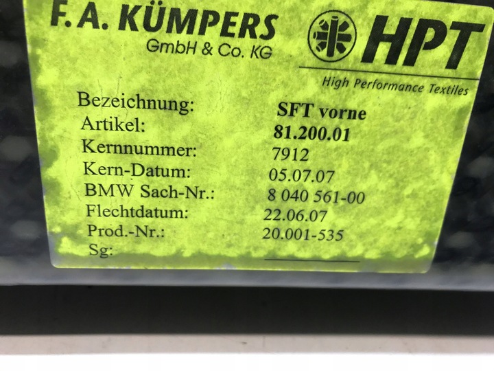 фото №8, Балка бампера передней bmw e63 e64 m6 карбон 7898286