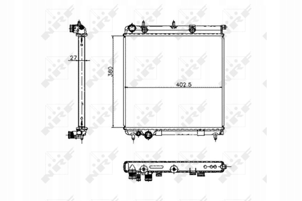 фото №12, Радиаторов двигателя nrf 1330c1 1331tt 106119 cn2187