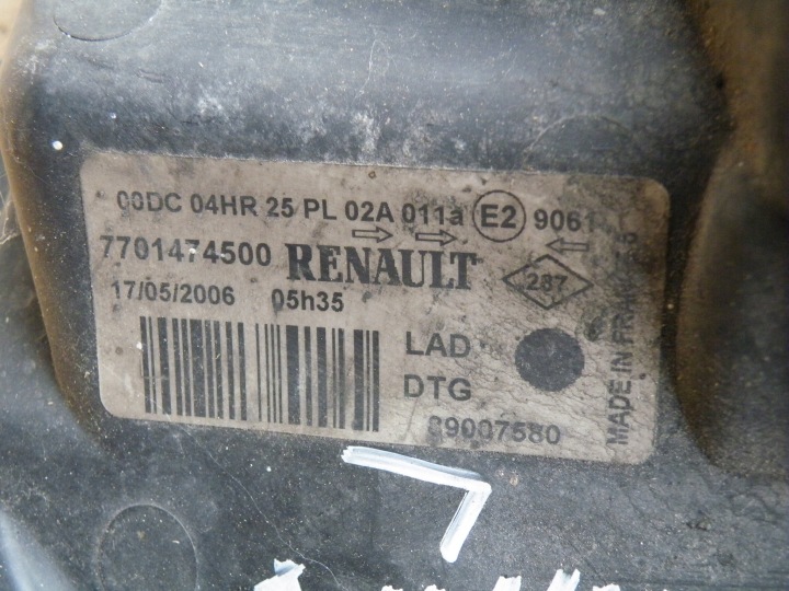 фото №10, Renault laguna 2 ii фара ксенон правое перед правая передняя uk 7701474500