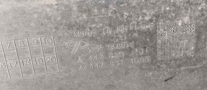 фото №9, Защита нижняя шасси плита mercedes v-klasa w447 a4478311900 vito