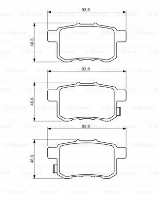 фото №16, Тормозные колодки тормозные honda зад accord 08- bosch