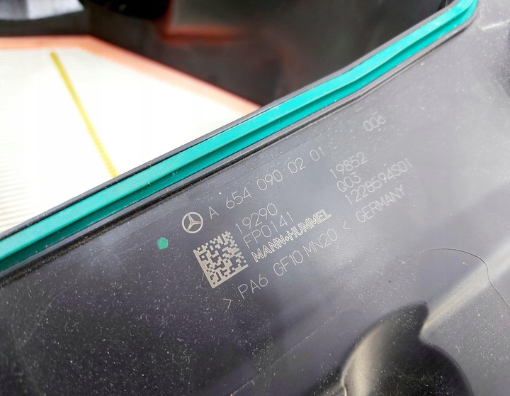 фото №9, Mercedes a-klasa w177 19r. корпус фильтра воздуха 2.0 cdi a6540940204