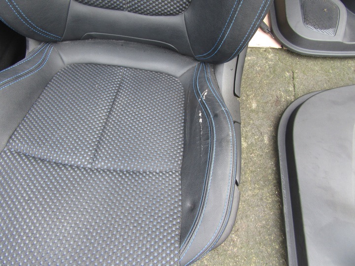 фото №7, Renault kadjar kompolet сидінь напівшкіра синя nić