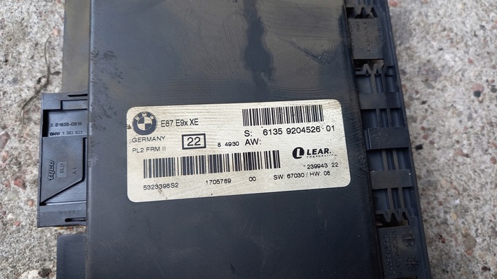 фото №4, Модуль блок керування світла 9147226 bmw e92 09r