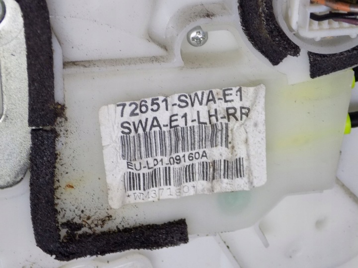 фото №9, Honda cr-v iii 06-11 замок двері лівий зад 72651-swa-e1